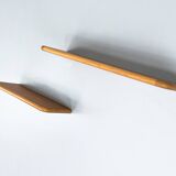 Ensemble de 2 étagères murales en teck du milieu du siècle, années 1970