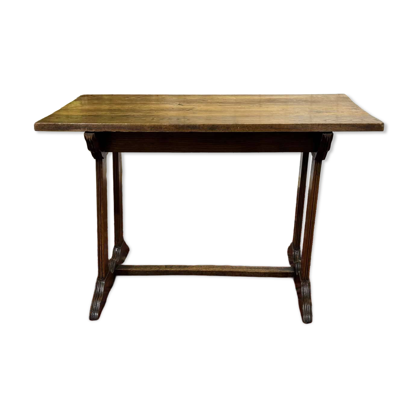 Bistro table in chestnut from the 1950s.