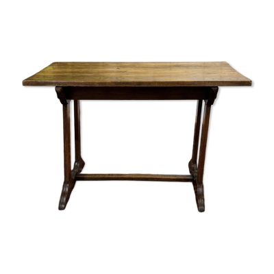 Table bistrot en châtaignier des années 1950