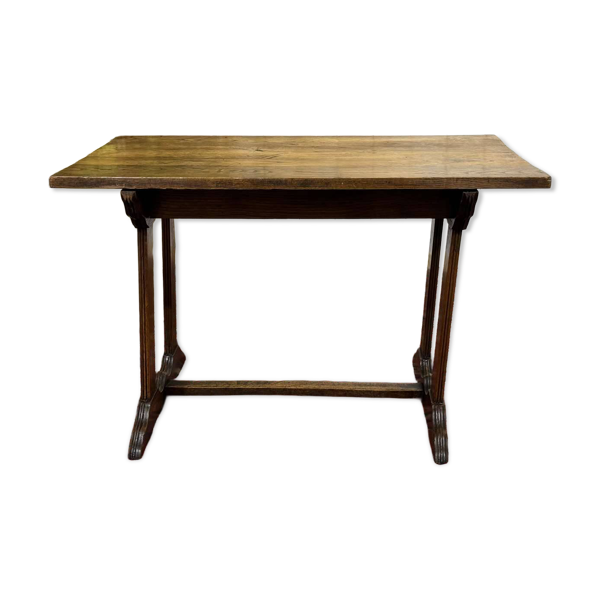 Table bistrot en châtaignier des années 1950