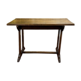 Bistro table in chestnut from the 1950s.