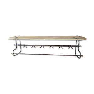 Portemanteau mural vintage - chrome