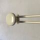 Vintage metal coat rack with 3 hooks