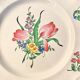 Lot d'assiettes plates Lunéville fleurs (réverbère)