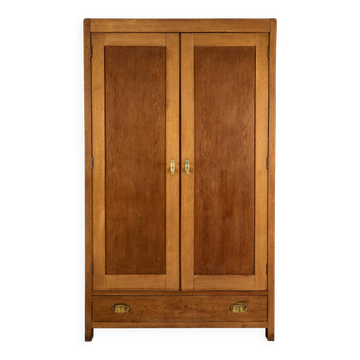 Armoire en bois vintage, années 1930, Tchécoslovaquie