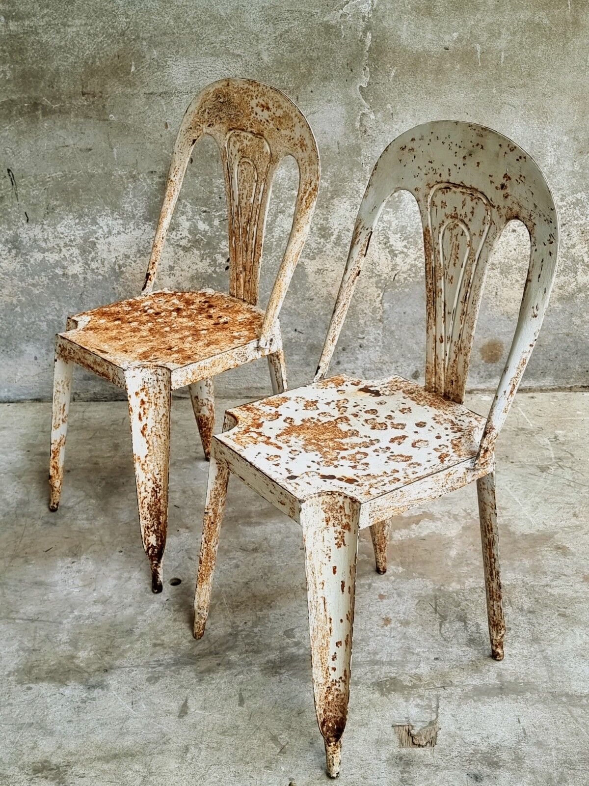 Set industrial chairs bistro chairs Tolix style