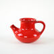 Red ceramic jug, Danish design, 1960s, made in Denmark