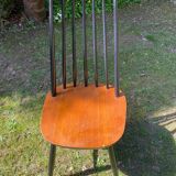 Chaise bicolore style Tapiovara vers 1960