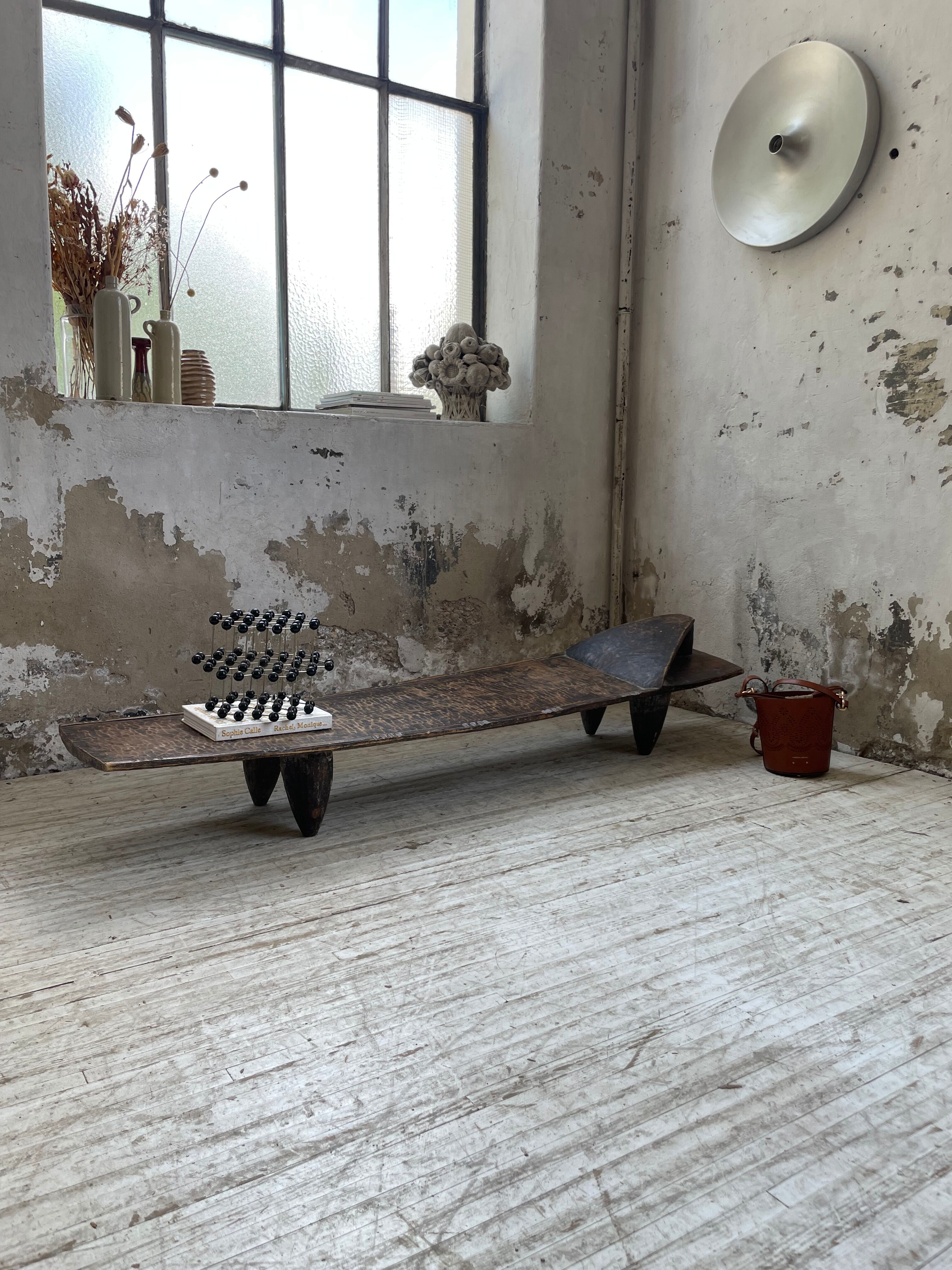 Senoufo coffee table bench from the 60s