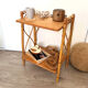 Vintage rattan bedside table