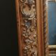 High and narrow mirror in gilded stucco late nineteenth century