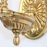 Pair of Gilt Bronze Wall Lamps, Directoire Style, Lucien Gau