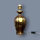 Large Deknudt lamp in varnished gold brass, 1970s.