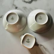 Small milk jug and porcelain bowls Schirnding Bavaria
