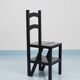 Black Metamorphic Library Steps Folding Ladder Chair, Germany, 1970s