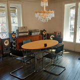 Post Art Deco 4-Tier Gold-Plated Brass & Crystal Chandelier – 1960s