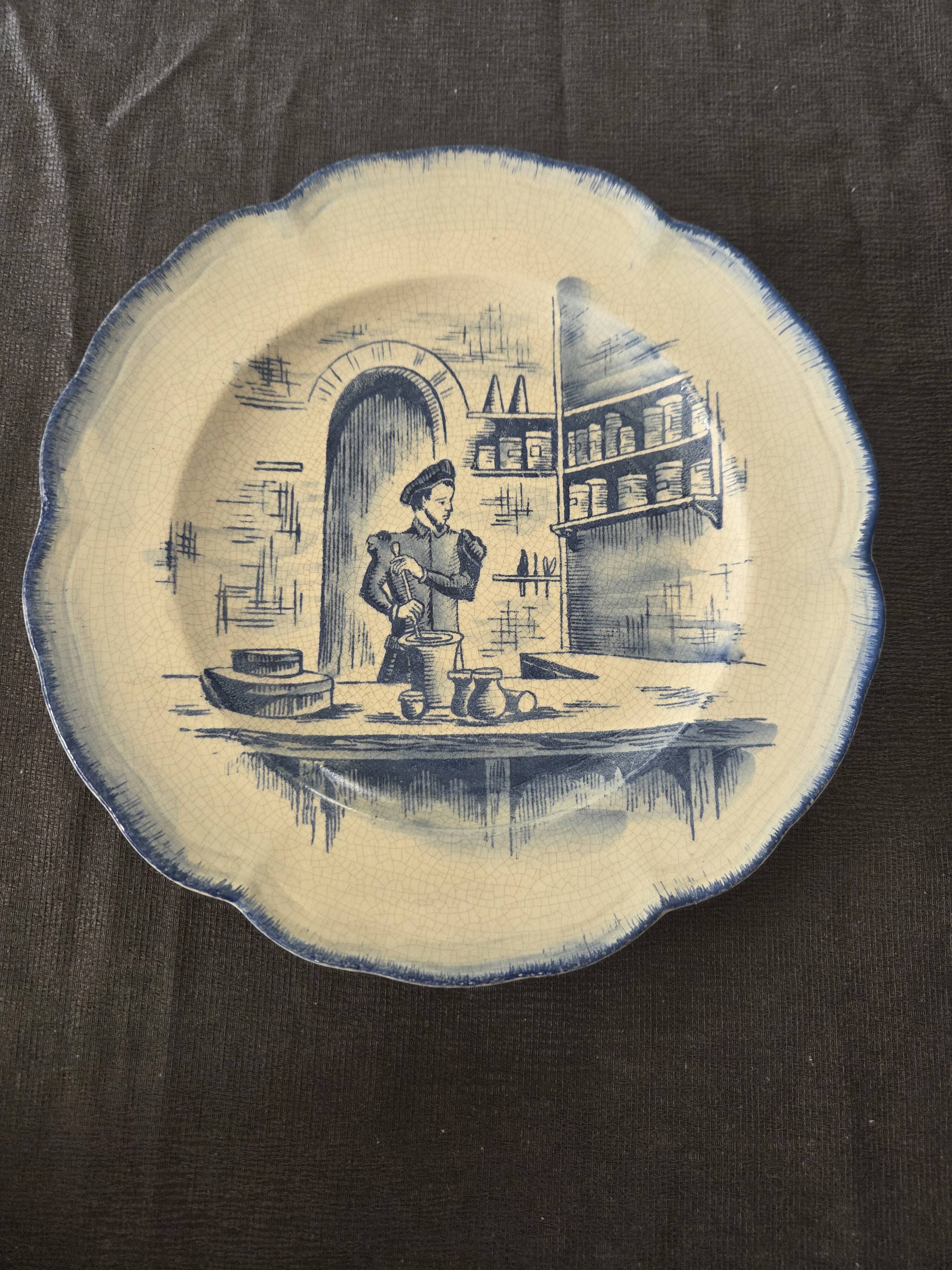 Almi handmade faience plate