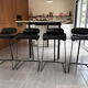 4 tabourets design BCN noirs