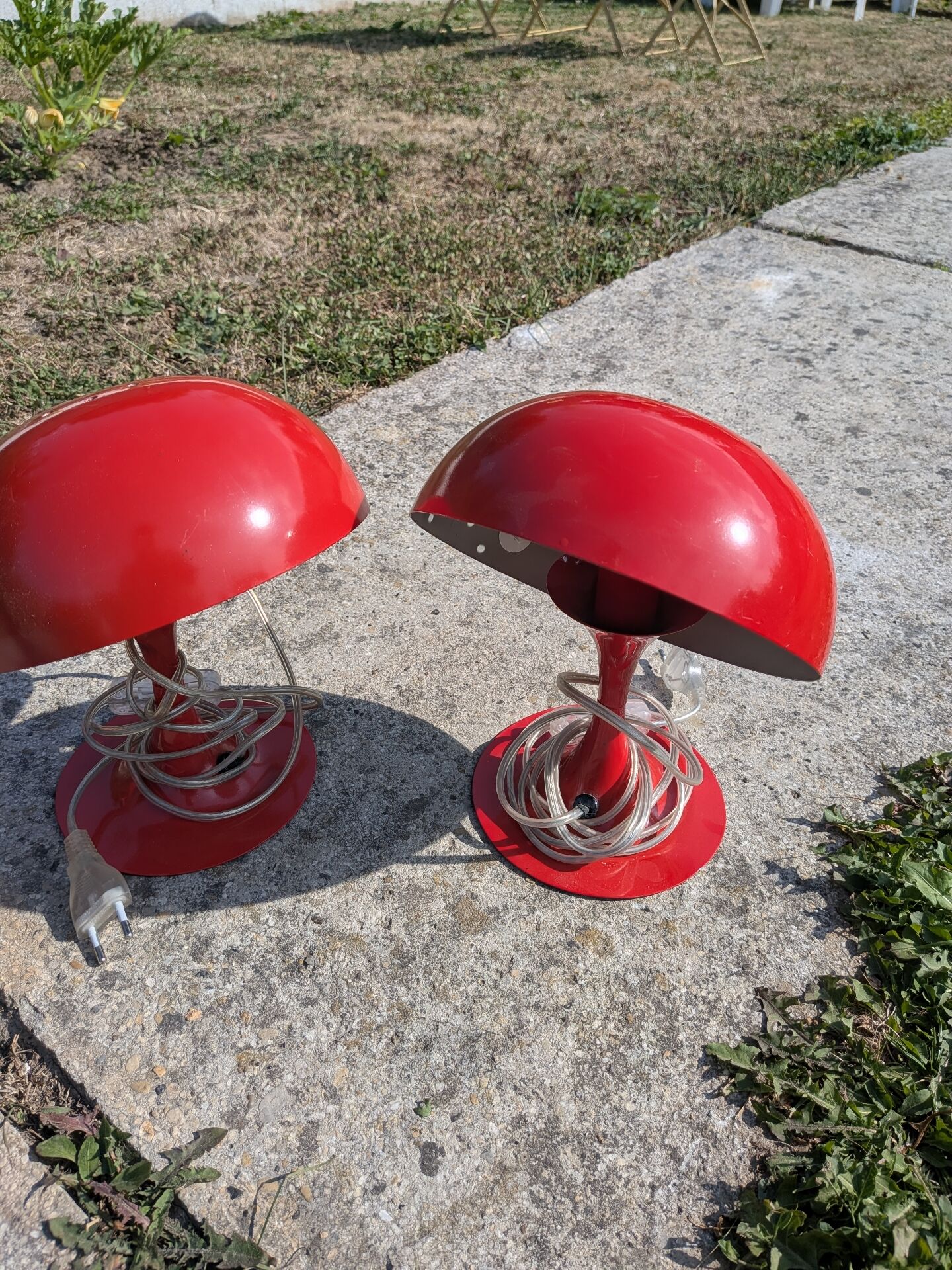 2 lampes à poser Space Age, 1970