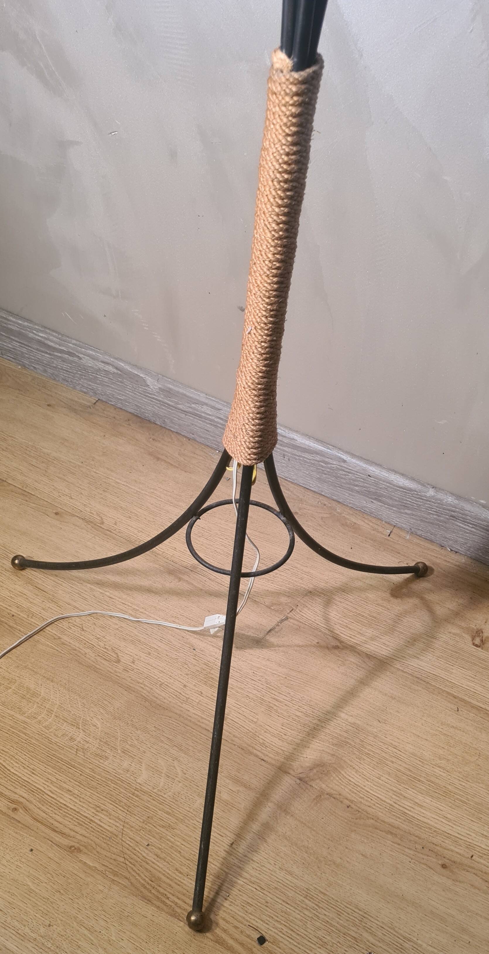 vintage floor lamp 1950 to 70 restored original electrics 158x62