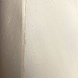 Lampadaire Vintage 1980 par Le Dauphin en laque noire et laiton doré - 1m50