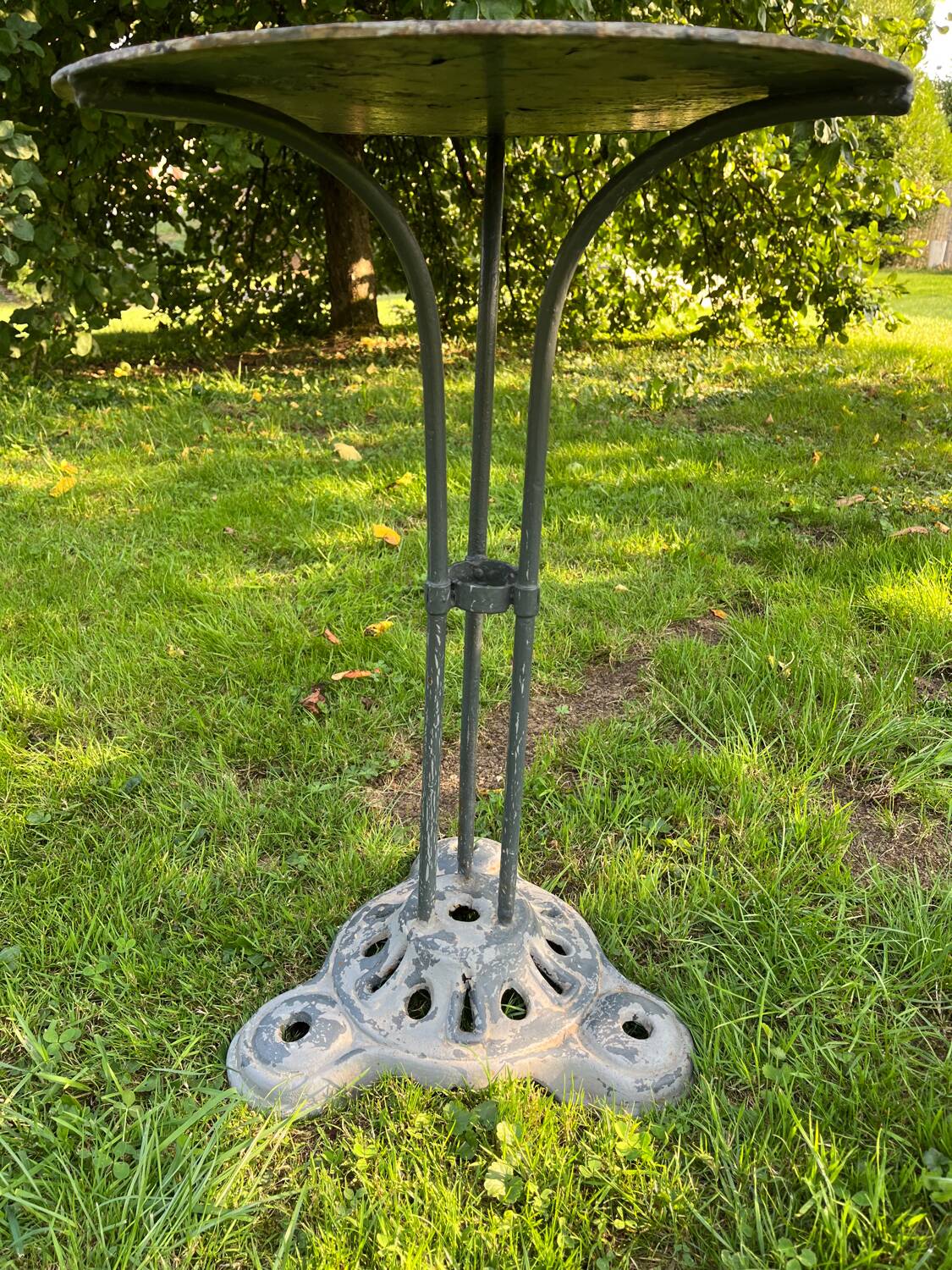 Small cast iron bistro table.