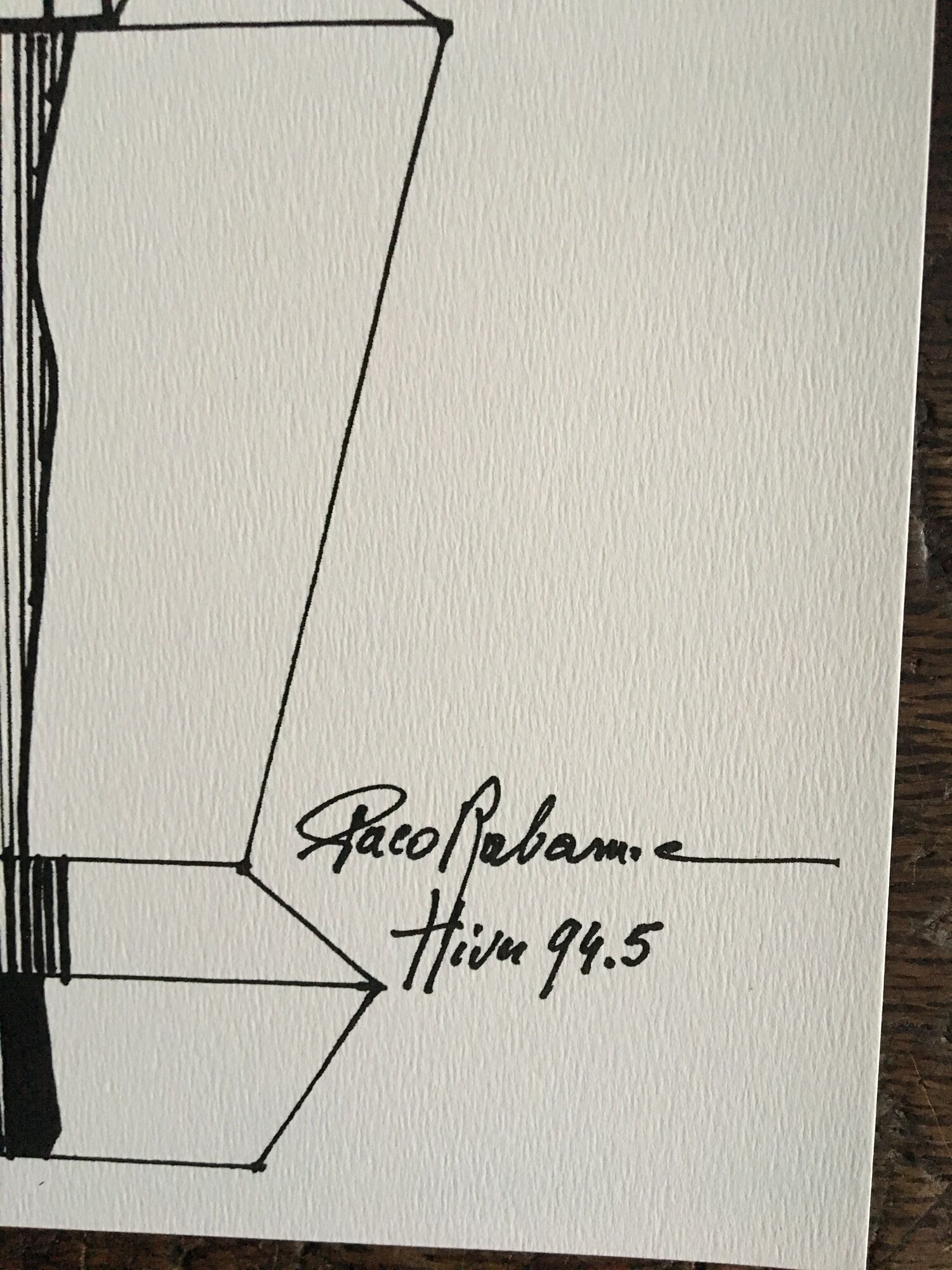 Illustration de mode de presse Paco Rabanne  -Hiver 94 - 95