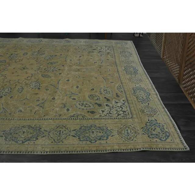 Tapis en laine persan fait à la main vintage des années 1970 276x400