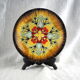 Decorative plate with ermine and stylized gorse patterns - Louis Nédellec - 60s / 70s