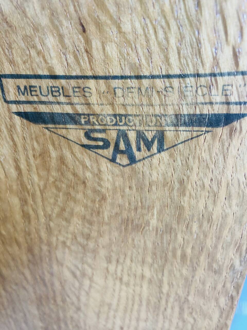 Vintage storage unit on compass legs by SAM Circa 50's/60's