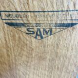 Vintage storage unit on compass legs by SAM Circa 50's/60's