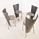 Vintage dining chairs by Frans Van Praet, set of 4