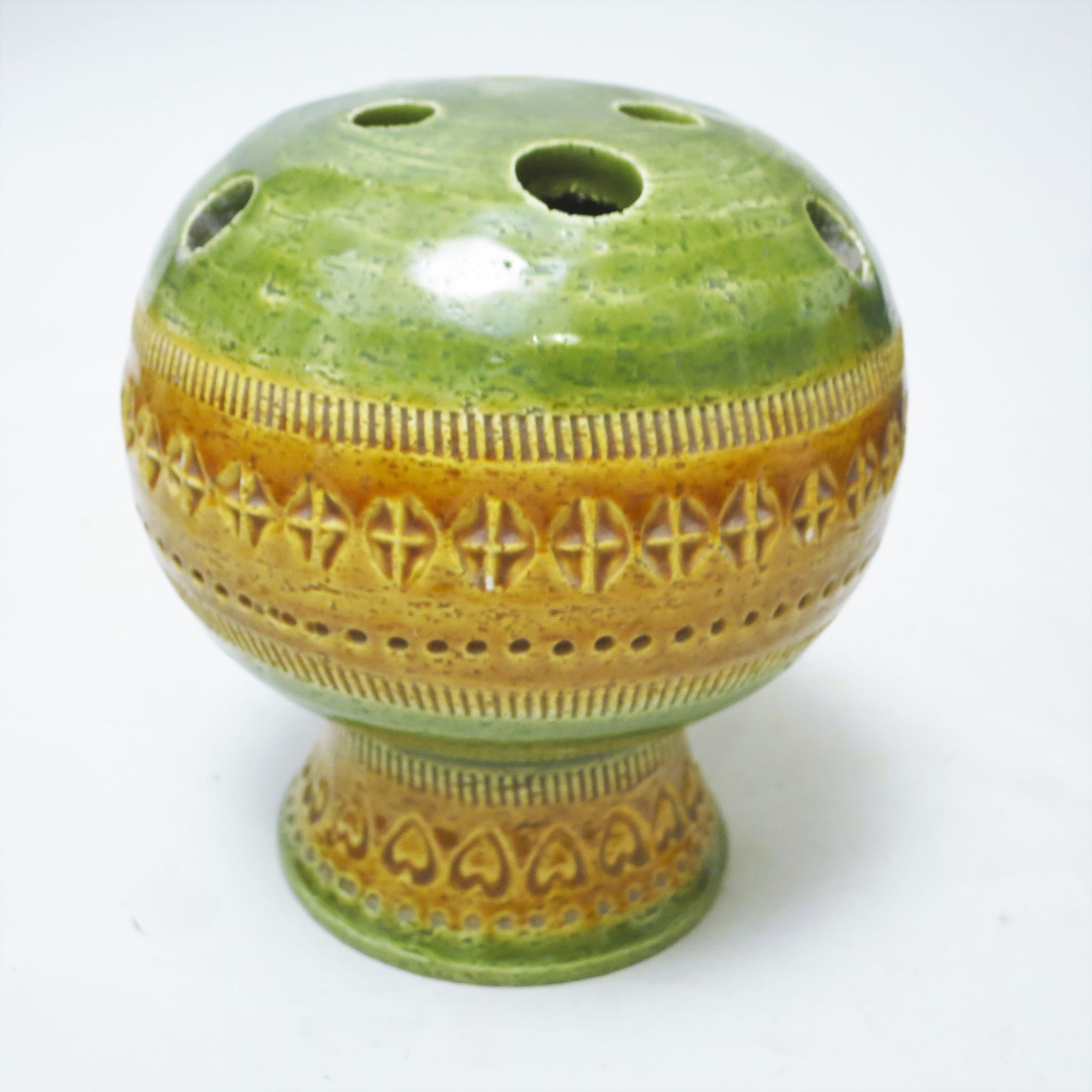 Vase Pique-fleur Aldo Londi Italie