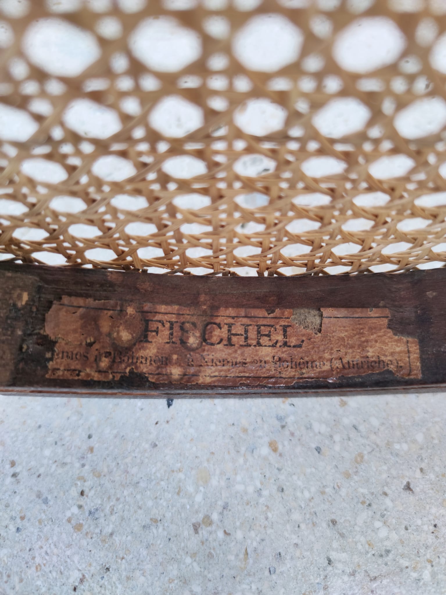 Pair of chairs cannée Fischel bistro