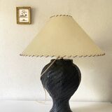 Asian lamp, 2 M fabric cable, paper lampshade