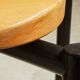 Martin Stoll - Set of four chairs in beech and black steel - c. 1980 - DE