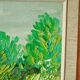 Original mid-century oil on canvas – "Vibrant Landscape"