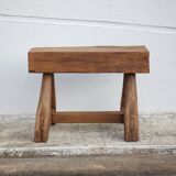 Vintage stool, wooden stool, antique stool, plant stand, small bench
