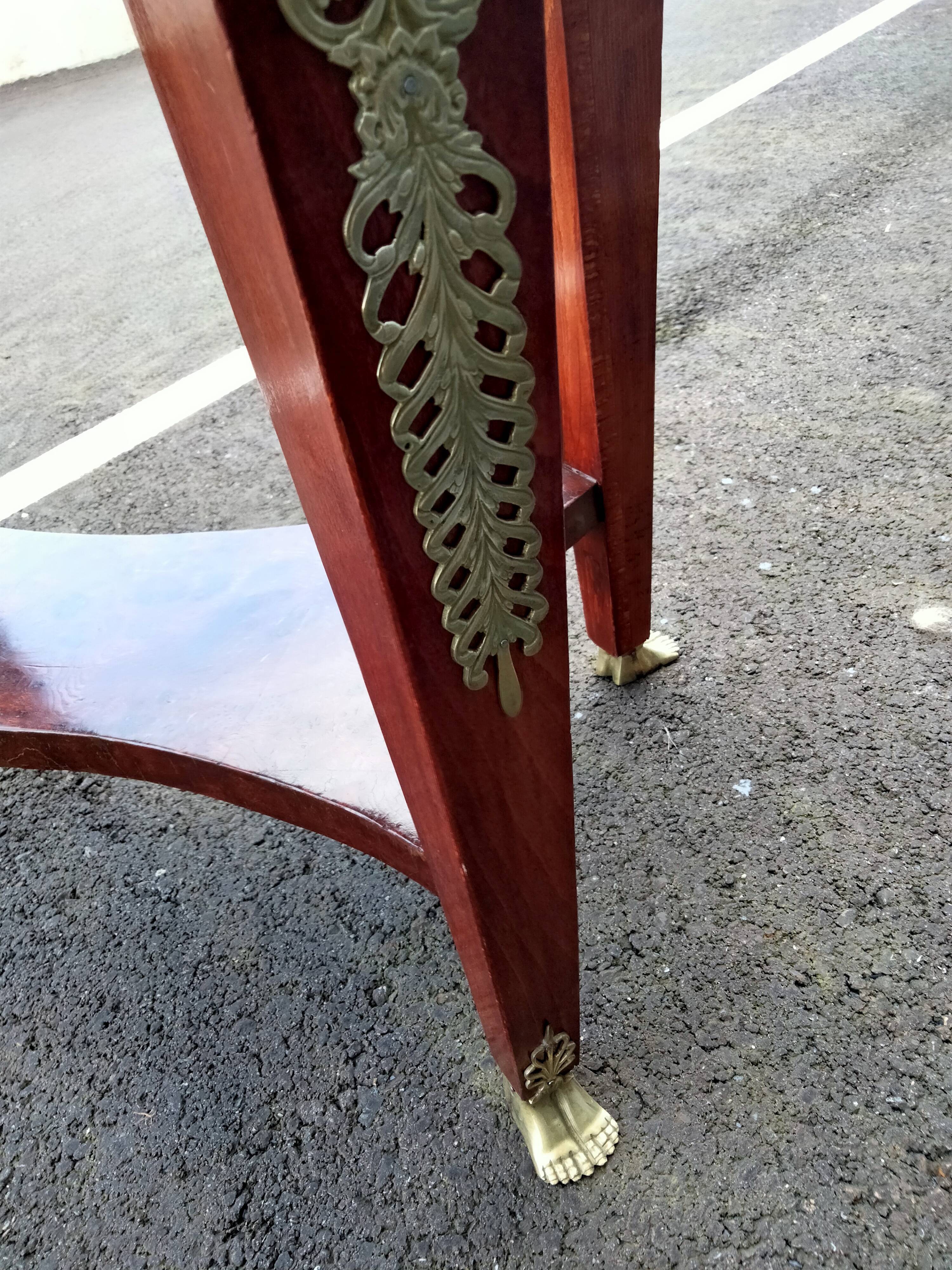 Table gueridon old decoration bronze empire