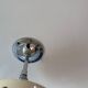 Vintage adjustable chrome mirror, magnifying and illuminating, France 1970