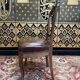 Set of 8 Italian Louis Philippe chairs from the Napoleon III period in leather