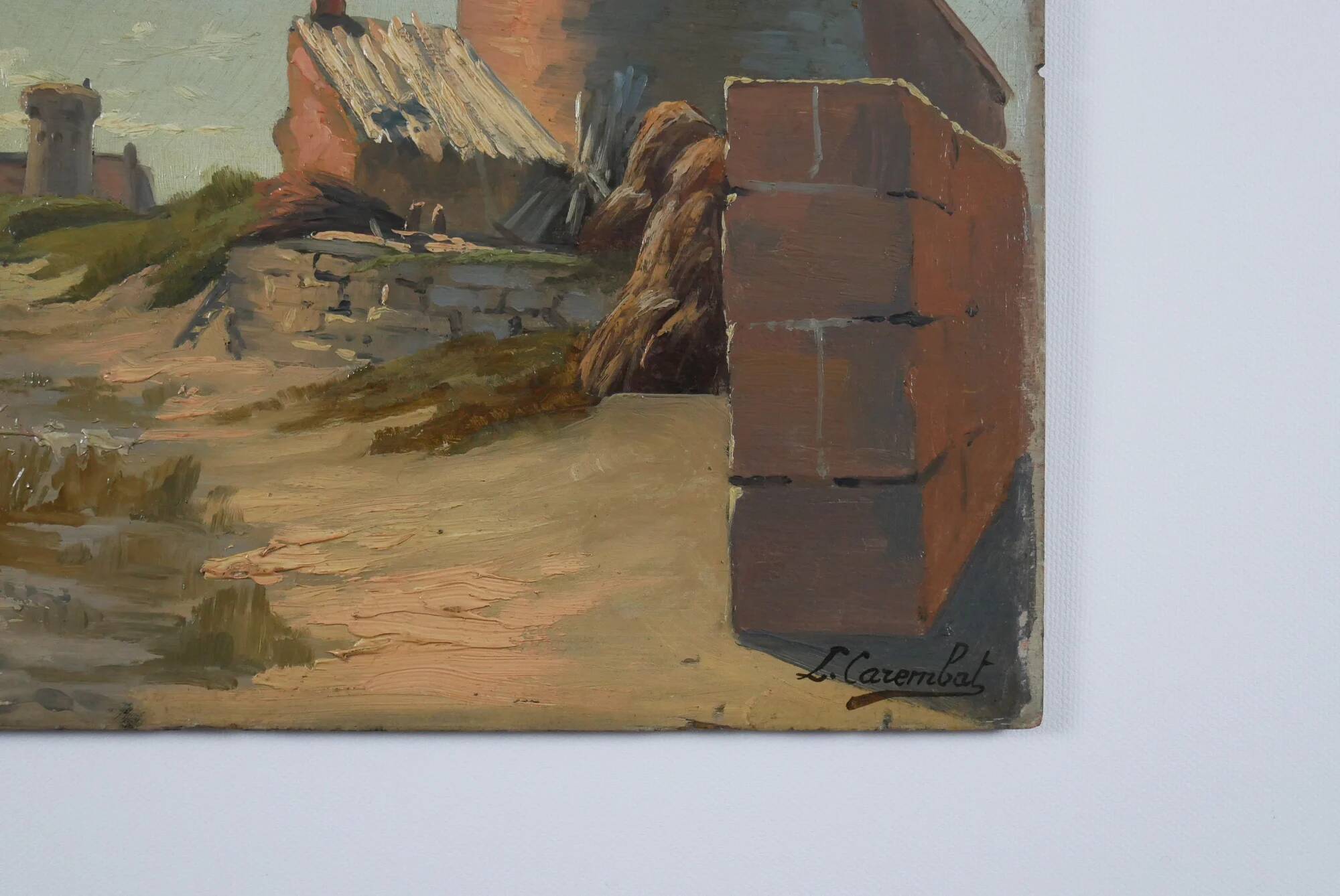 Louis CAREMBAT, Côte de Granville, Jersey, August 1898. Oil on panel.