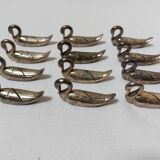 set of 12 duck/swan shaped table name or menu holders - Vintage