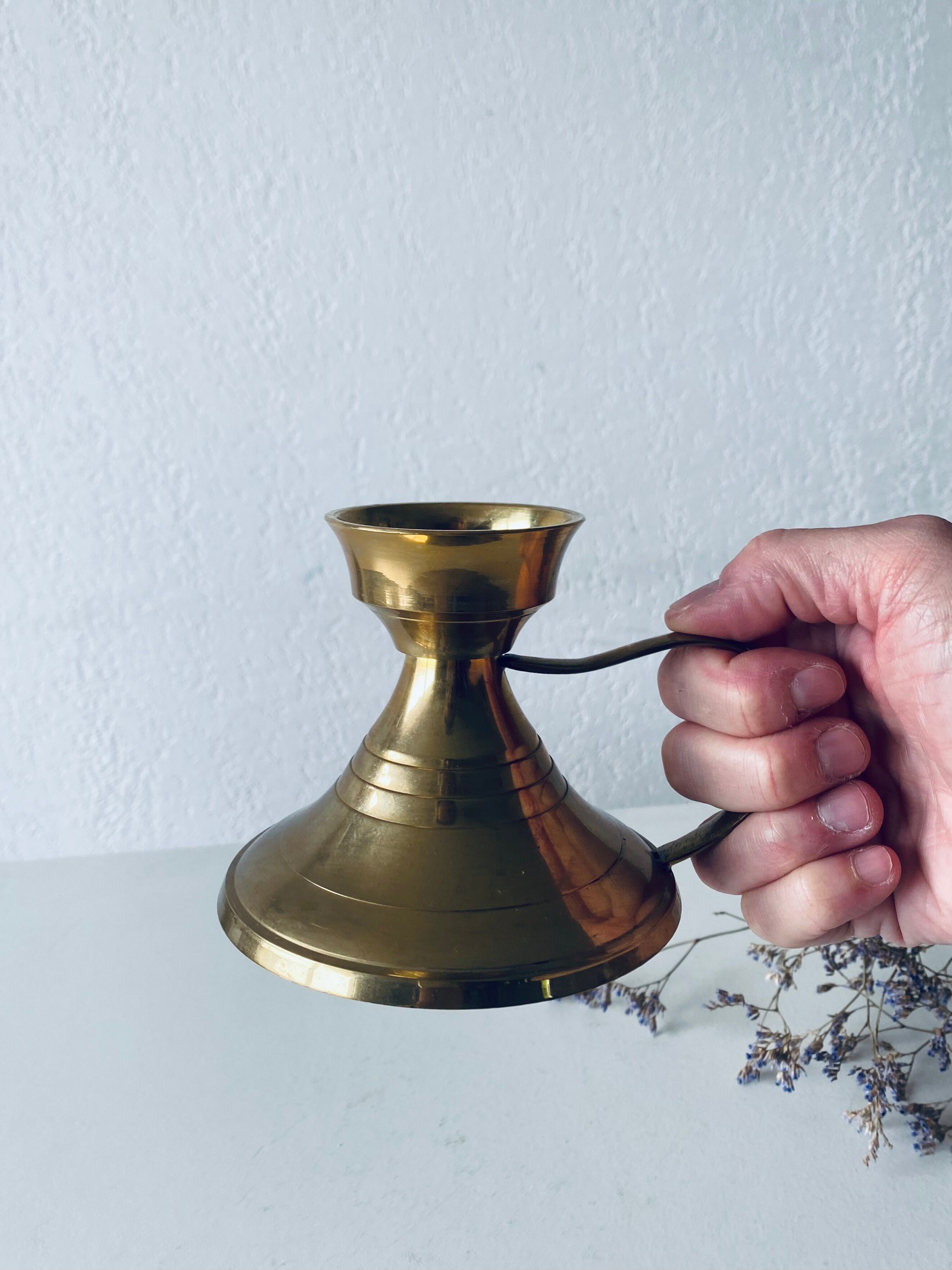 Brass candle holder