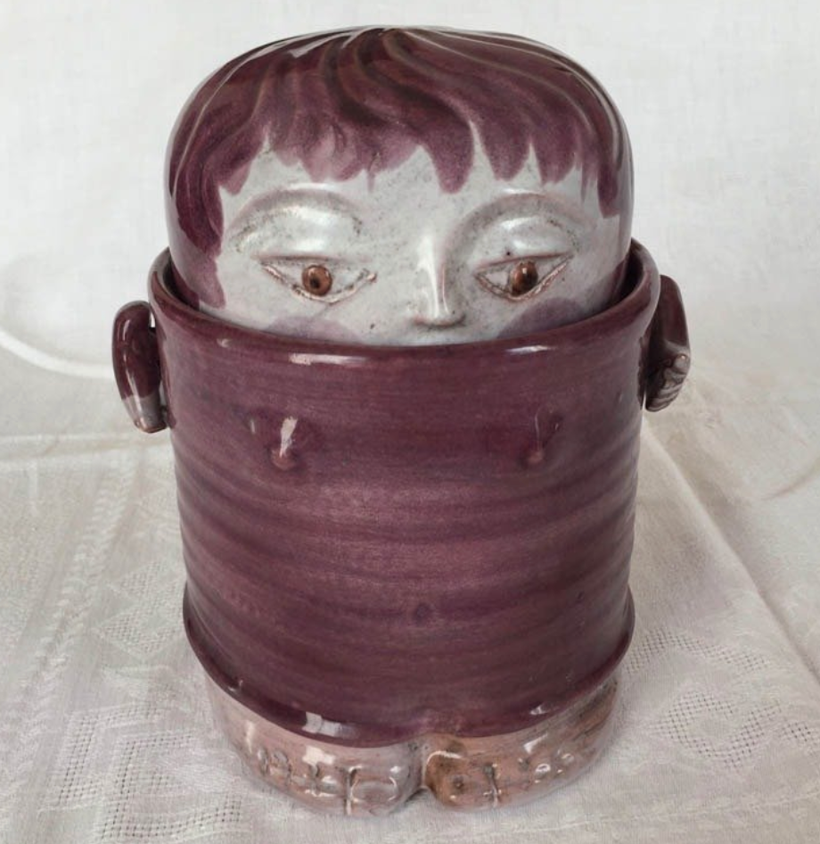 French Cloutier Frères Earthenware Jar, 1960s