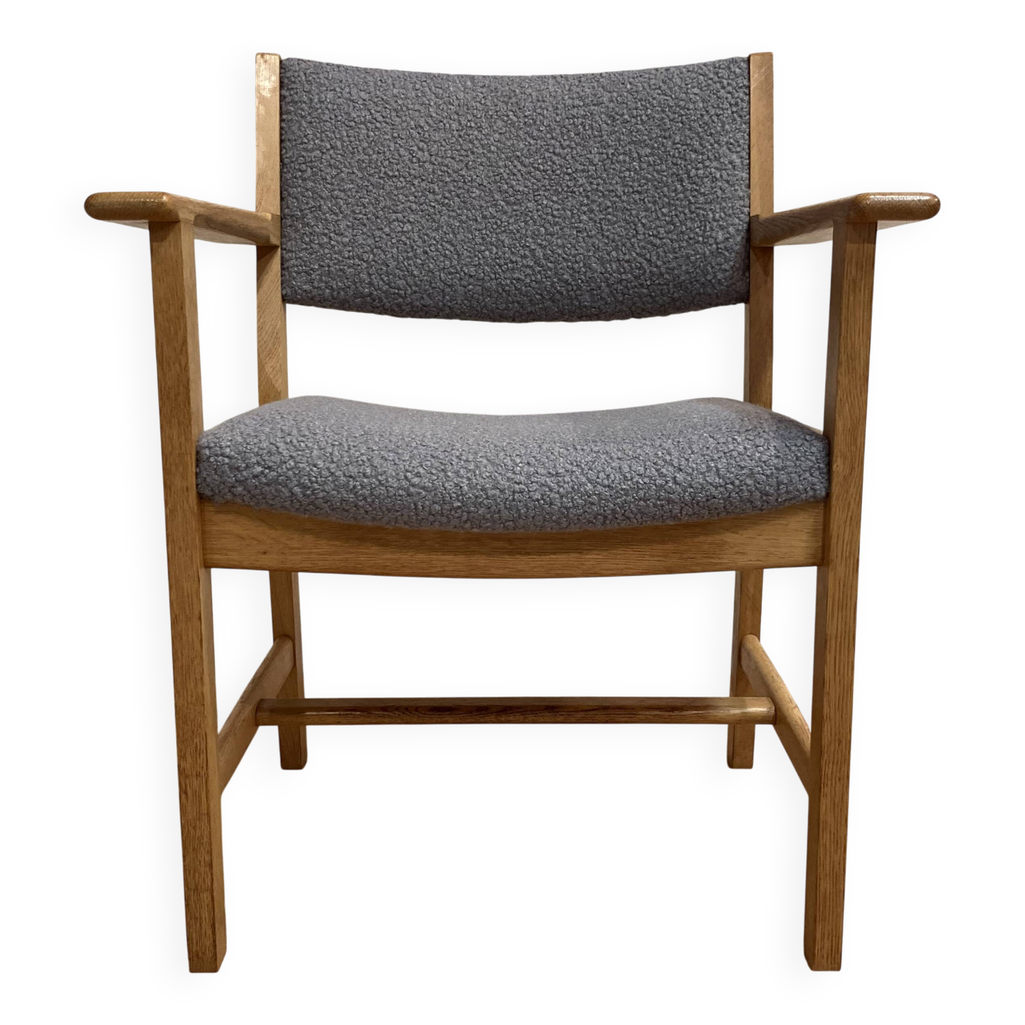 Scandinavian design armchair stamped "hans wegner" 1960.