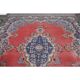 1970s Vintage Persian Handmade Wool Red Oversized Area Rug  295x385