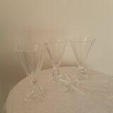 Set of crystal stemware