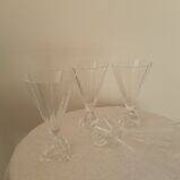Série de verres à pied en cristal