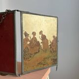 19th century triptych barber mirror